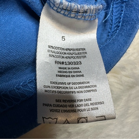 Kids Headquarters Shirt Long Sleeved Sports Blue Size 5 - Picture 10 of 16